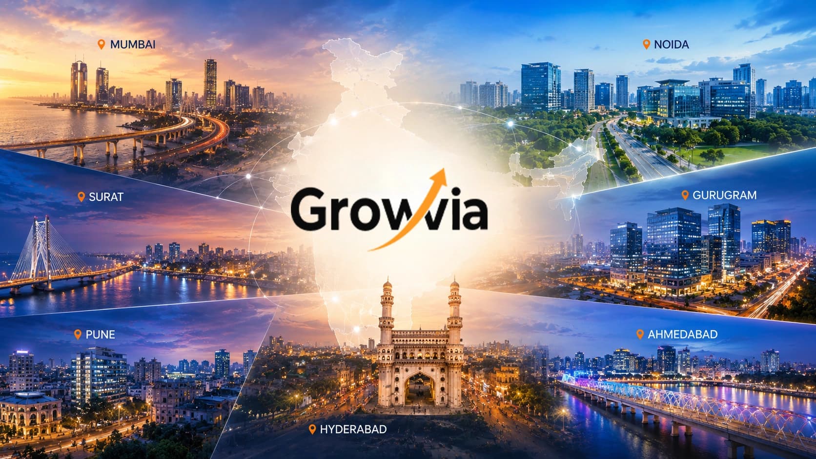 Modern restaurant interior representing GrowVia growth in Your City