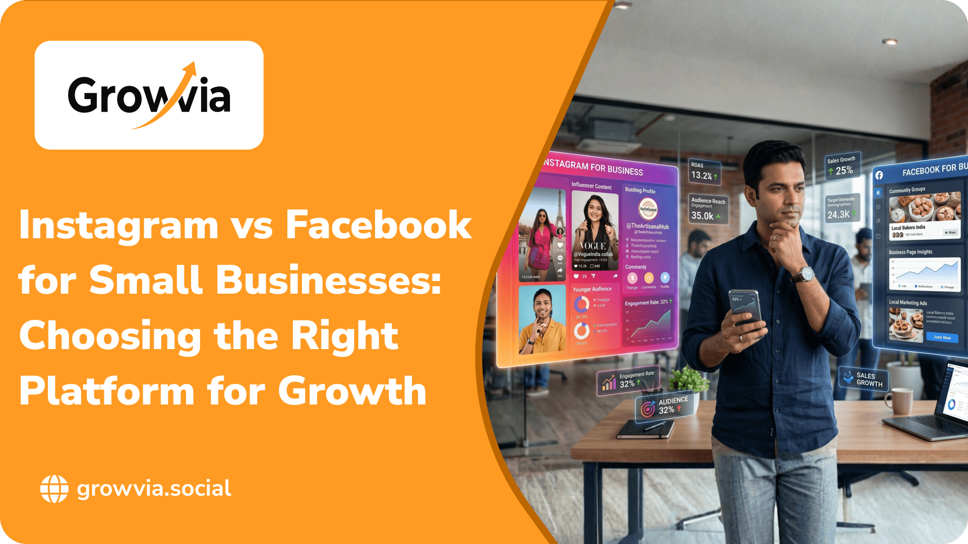 Instagram and Facebook for business growth