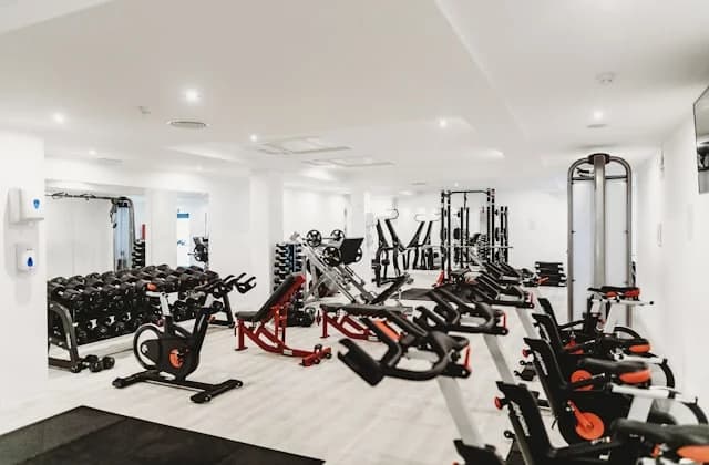 Modern branded gym interior