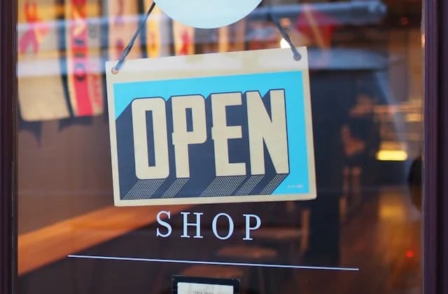 Speciality shop shelves with curated products